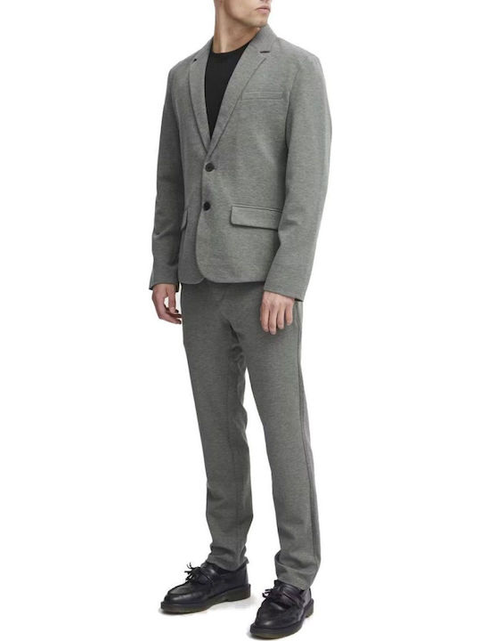 Trousers Chino Elastic in Regular Fit Gray