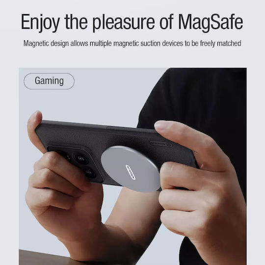 Super Back Cover Silicon / Plastic Magnetic Negru (Xiaomi 14 Pro)