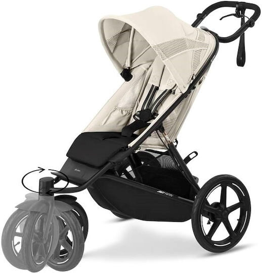 Cybex Avi Spin Καρότσι Μωρού Kατάλληλο για Nεογέννητο Seashell Beige 12.5kg