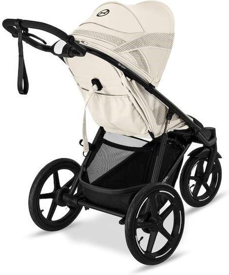 Cybex Avi Spin Καρότσι Μωρού Kατάλληλο για Nεογέννητο Seashell Beige 12.5kg
