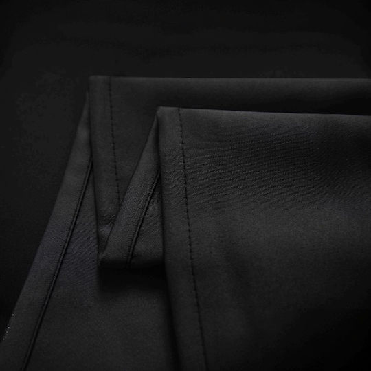 SpitiBazaar Window Curtain With Black Pencil Pleat 270x280cm