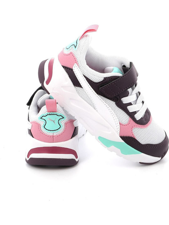 Trinity Kids Sports Shoes with Hoop & Loop Closure Multicolour