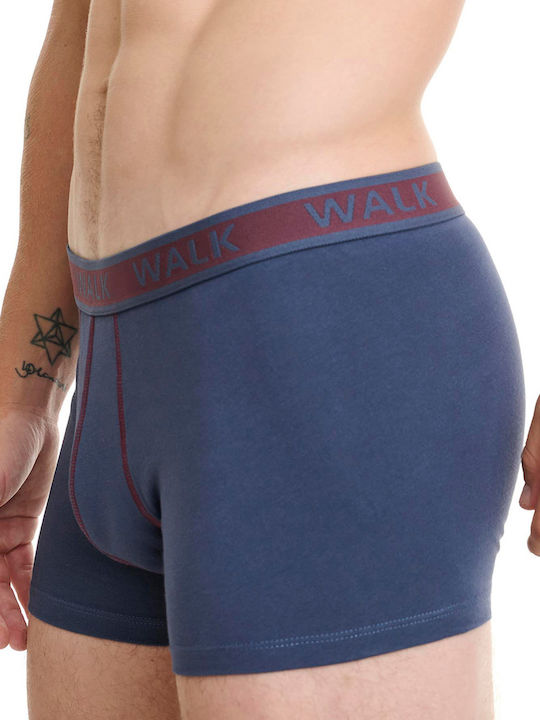 Walk Men's Boxers 2Pack Blue/burgundy