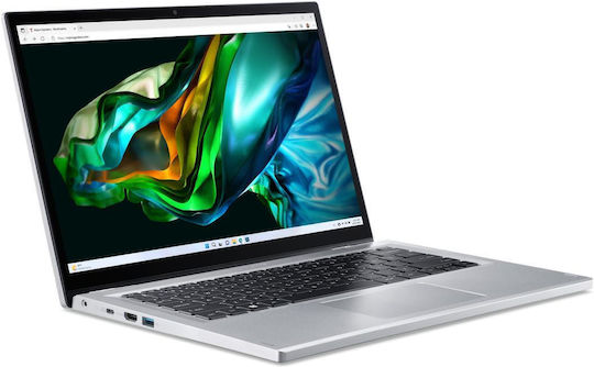 Acer Aspire 3 Spin A3SP14-31PT-38YA 14" IPS FHD+ Touchscreen (i3-N305/8GB/256GB SSD/W11 S) Silver (US Keyboard)