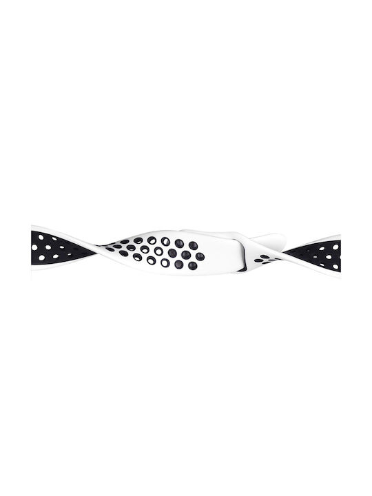 Crong Duo Sport Strap for Apple Watch 44 45 46 49 mm White and Black
