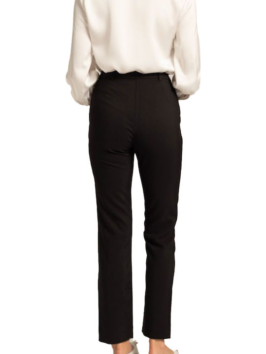 Claudy Women's Fabric Trousers Black