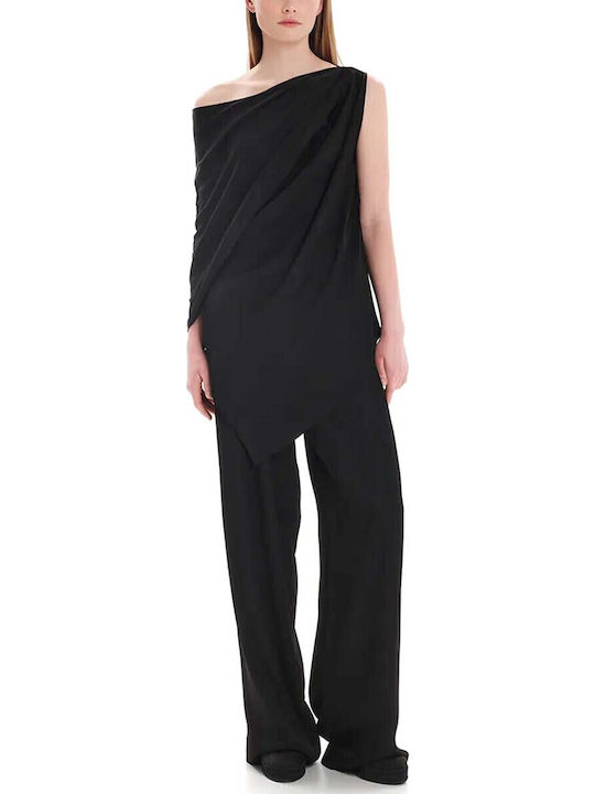 Damen Stoff Hose Black