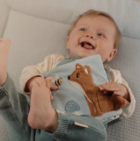 Little Dutch Activity Book Forest Friends made of Fabric with Sounds for 0++ Months