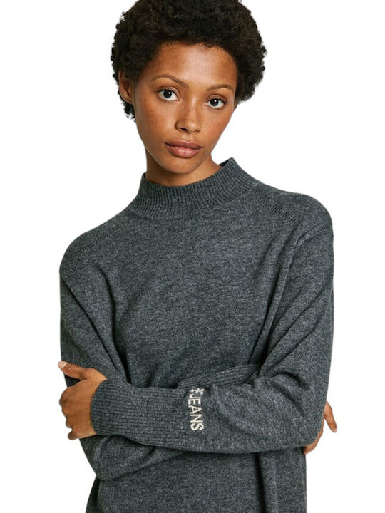Rochie Mini Tricotată Gri