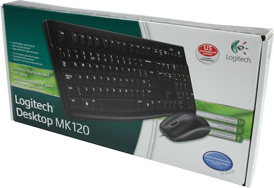 Logitech Desktop MK120 (920-002563) Tastatur & Maus Set Englisch US