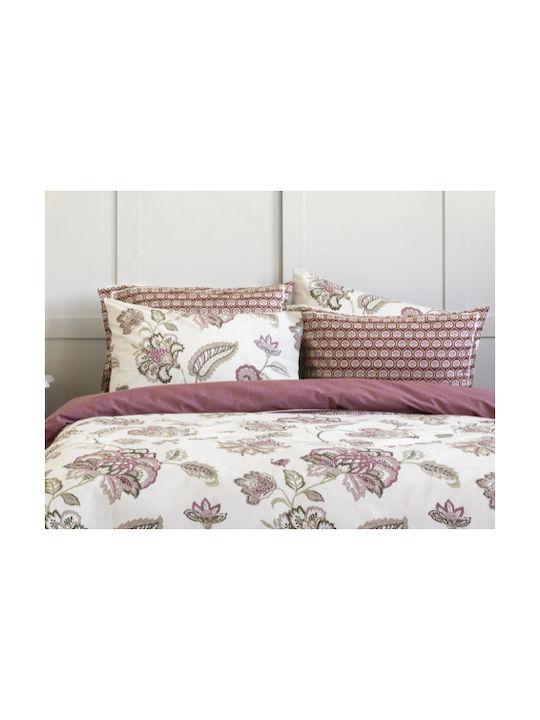 Nima Carmen Pillowcase Set with Envelope Cover Ecru 52x72cm.