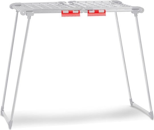 Clothes Dryer Metal Construction 2 Folding Arms Foldable Sturdy Non-slip Feet Large Drying Area 27 M