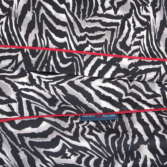 Greenwich Polo Club Duvet Cover Set Queen with 2 Pillowcases 240x260 Beige, Black
