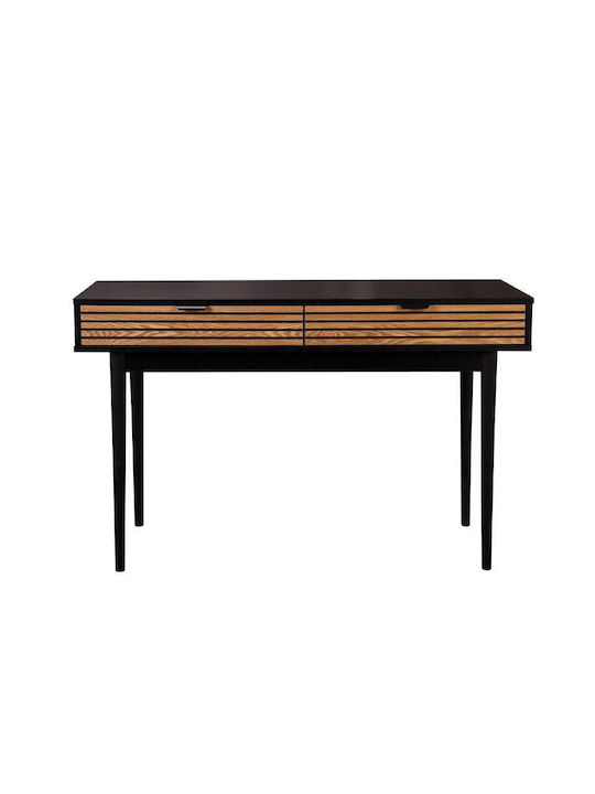 Brooklyn Wooden Console Table Black-natural L100xW35xH80cm