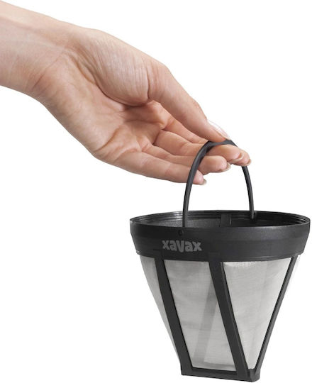 Xavax Barista Kaffeemaschinenfilter Edelstahl Nicht austauschbar Größe 4 Schwarz