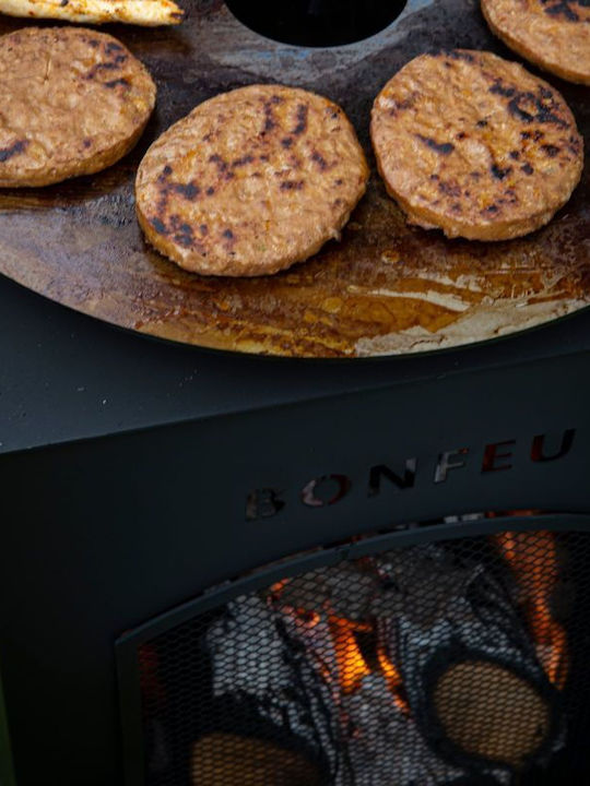 Firepit Brown 35x35x164cm