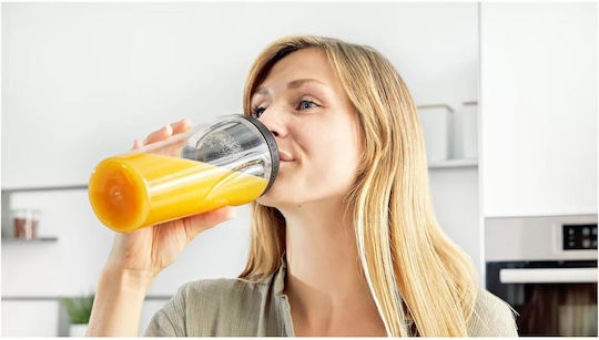 Bosch To-Go-Flasche + Messer kompatibel mit Bosch Vitapower Blender Serie 4 Serie 2
