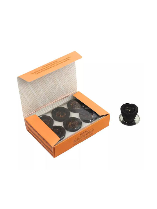 Incense Resin Cups Palo Santo & Sandalwood Goloka Resin Cups 6 Pcs