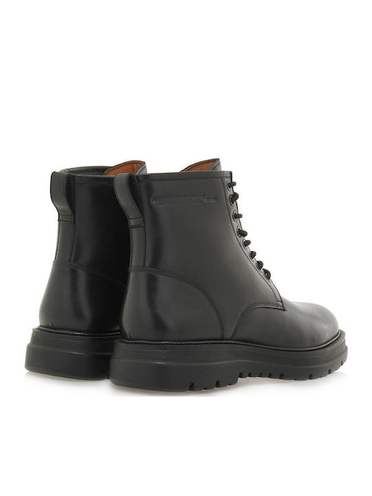 Leder Schwarz Herrenstiefel Anatomisch