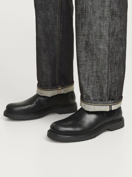 Leather Chelsea Boots Black / Anthracite