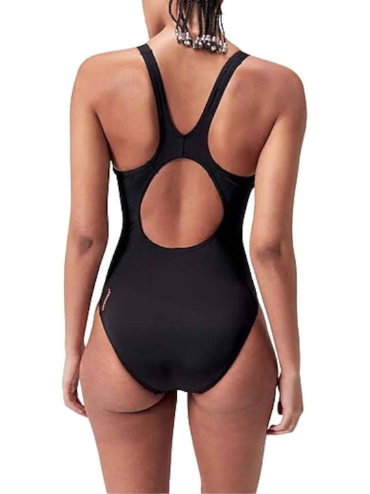 Speedo Placement Muscleback One-Piece Swimsuit Black