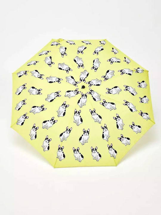 Original Duckhead Folding Umbrella Handmade Duck Handle Yellow Bouledogue