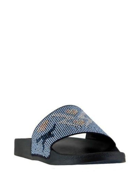 Irllylikeu2 Flache Sandalen für Damen in Blau Farbe