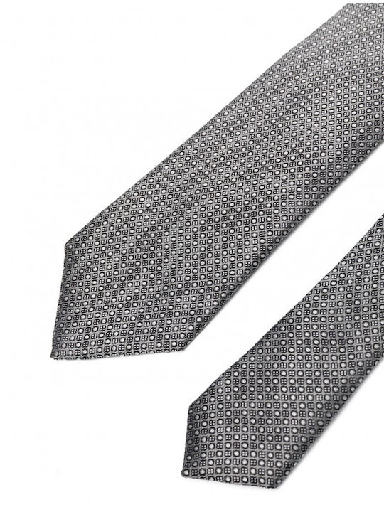 Hugo Boss Men's Tie Silk Printed in Gray Color