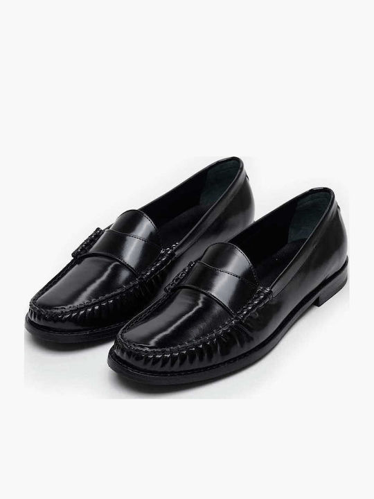 Δερμάτινα Ανδρικά Loafers σε Μαύρο Χρώμα