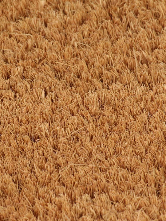 vidaXL Entrance Mat Semicircular made of Coir with Anti-slip Backing Brown 50x80cm