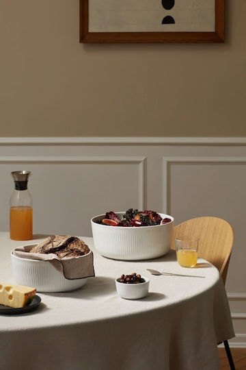 Eva Solo Serving Bowl Round made of Porcelain White with Diameter 28cm Eva Solo Serving Bowl Round made of Porcelain White with Diameter 28cm