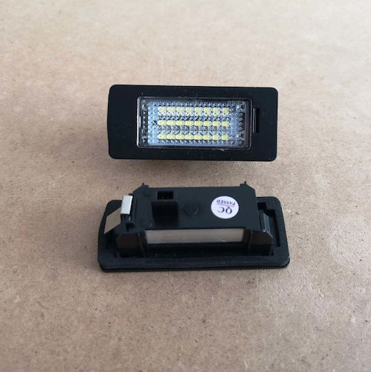 Set de 2 becuri LED pentru plăcuța de înmatriculare compatibile cu Audi VW, fără erori, lumină albă rece