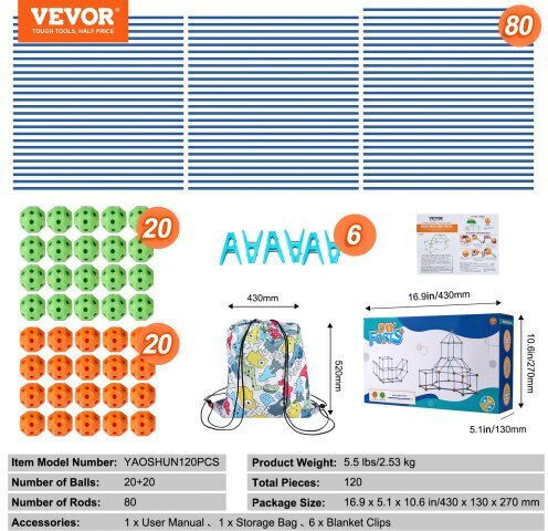 Vevor Метална Конструктивна Игра