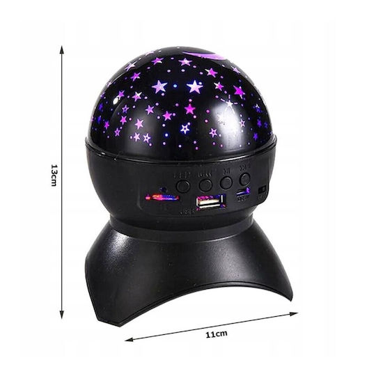Lumini LED Lampă de proiecție pentru copii Negru 13x11cm