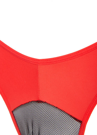 Comfort Ανδρικό Sexy String Κόκκινο