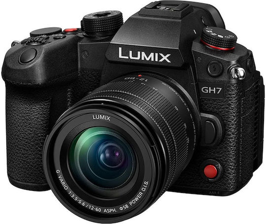 Panasonic Lumix Gh7 Mirrorless Camera Kit (G Vario 12-60mm F3.5-5.6 Asph. Power OIS) Black