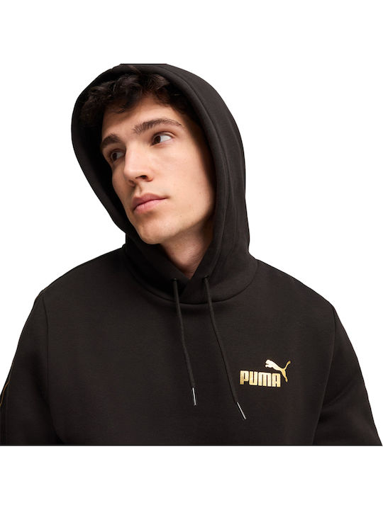 Tape Sweatshirt with Hood Gold
