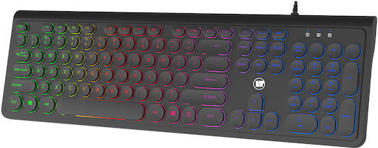 Lamtech LAM113058 Gaming Πληκτρολόγιο με RGB φωτισμό (Αγγλικό US)