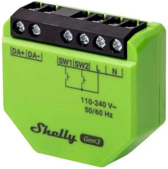 Shelly DALI Gen3 Comutator Inteligent Dimmer Wi-Fi Bluetooth și RF Cu Nul