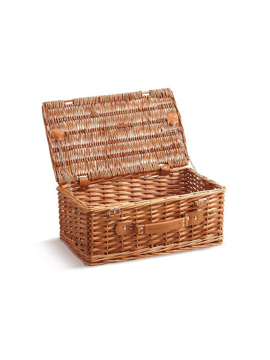 JK Home Decoration Set of Decorative Bamboo Baskets Brown 3 Pieces