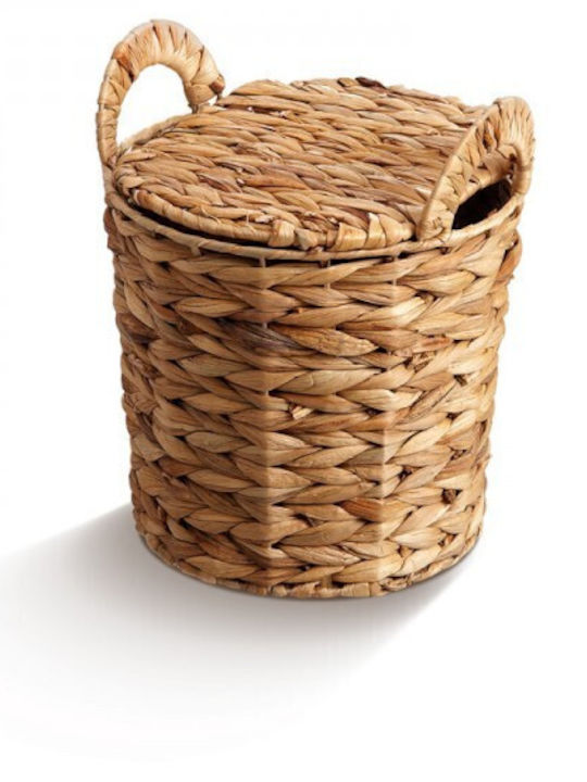 JK Home Decoration Σετ Διακοσμητικά Καλάθια Μπαμπού Καφέ 3τμχ