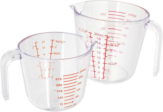 Judge Kitchen Measuring Cup Plastic 300 Ml Transparent Red