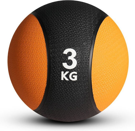 Sveltus Medicine Ball Rubber Black Yellow 3kgs