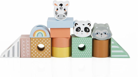Eli Neli Montessori Zoo Wooden Train Blocks