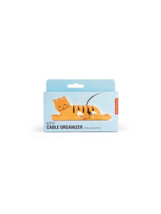 Suport multifuncțional pentru cabluri Kikkerland, model pisică