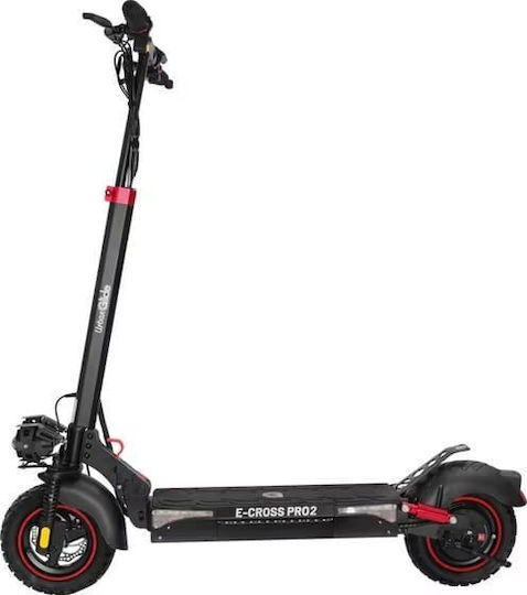 UrbanGlide Escooter Ecross Pro II 48V 800W Trotinetă Electrică cu Viteză Maximă 25km/h și Autonomie Maximă 50km în Culoare Neagră