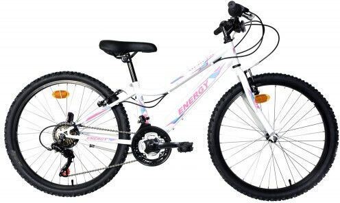 Energy Thunder 24" Kids Bicycle City 18 Gears (2022) White