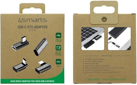 4Smarts Μετατροπέας USB-C male σε USB-C female 1τμχ (540464)