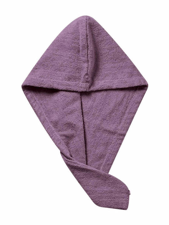 Kentia Πετσέτα Προσώπου Turban 24x64εκ. Μωβ Βάρους 450gr/m²