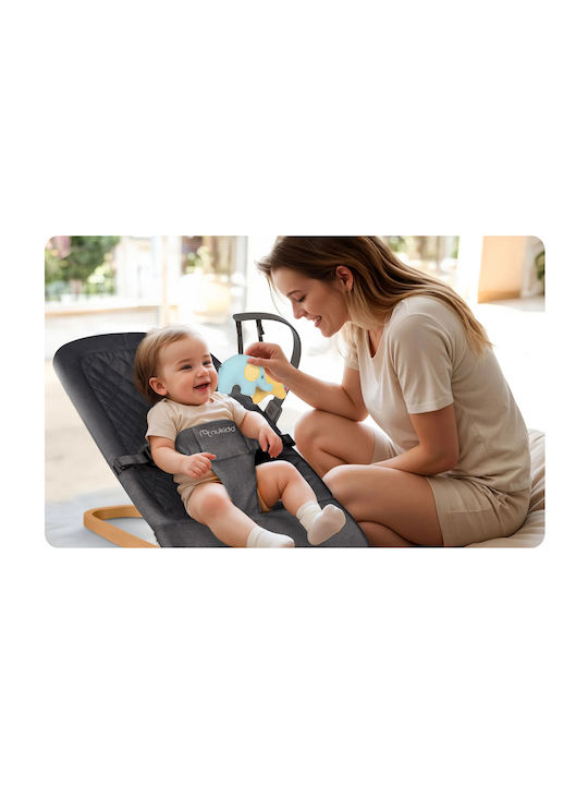Nukido Manual Relax pentru Bebeluși Charcoal Gray pentru Copil până la 9kg